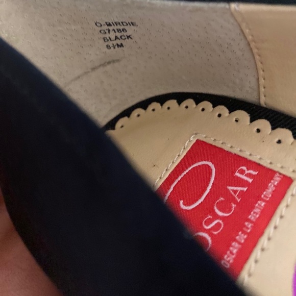 OSCAR DE LA RENTA BLACK SUEDE SHOES - Picture 8 of 10